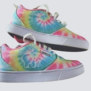Heely's Ivory Ella Tye Dye Size 3 Youth Multi Color Sneakers Pre-owned HE101072H